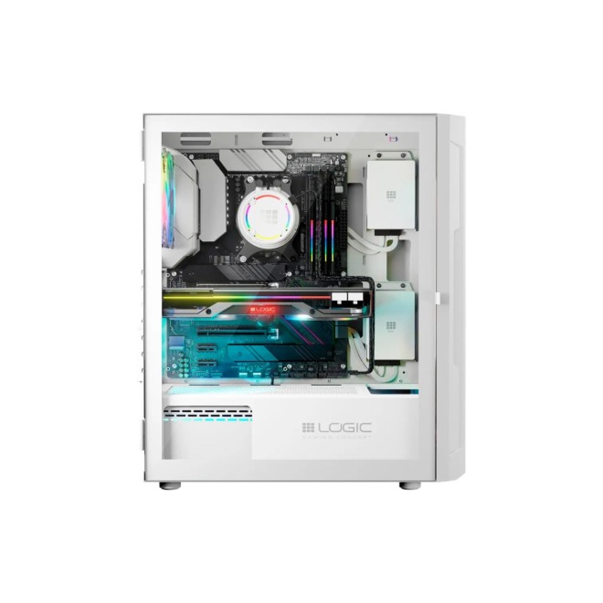 Корпус Logic concept ARAMIS MESH+GLASS ARGB fans 4x120mm WHITE (AT-ARAMIS-20-0000000-0002) 98_98.jpg - фото 11