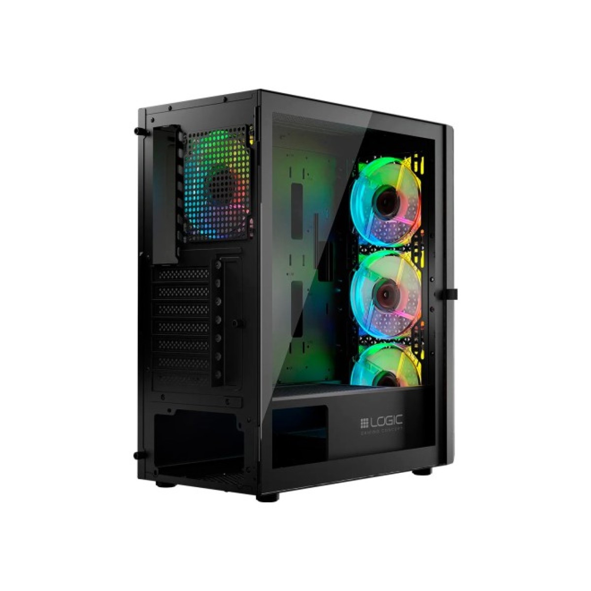 Корпус Logic concept ARAMIS MESH+GLASS ARGB fans 4x120mm BLACK (AT-ARAMIS-10-0000000-0002) 98_98.jpg - фото 10