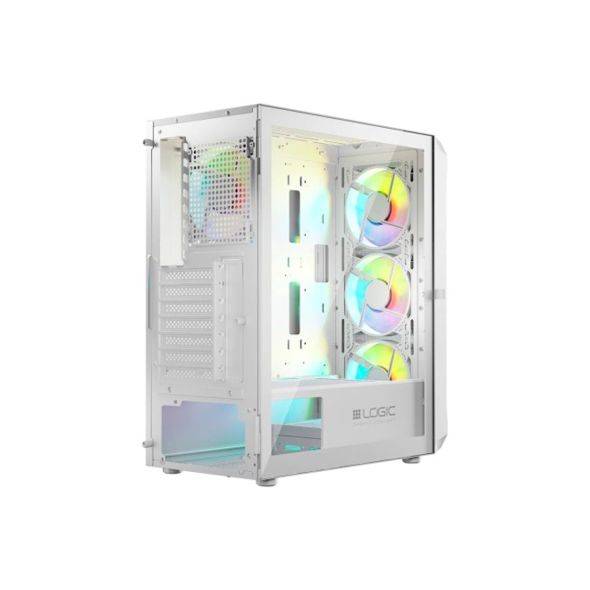 Корпус Logic concept PORTOS MESH+GLASS ARGB fans 3x120mm WHITE (AM-PORTOS-20-0000000-0002) 98_98.jpg - фото 11