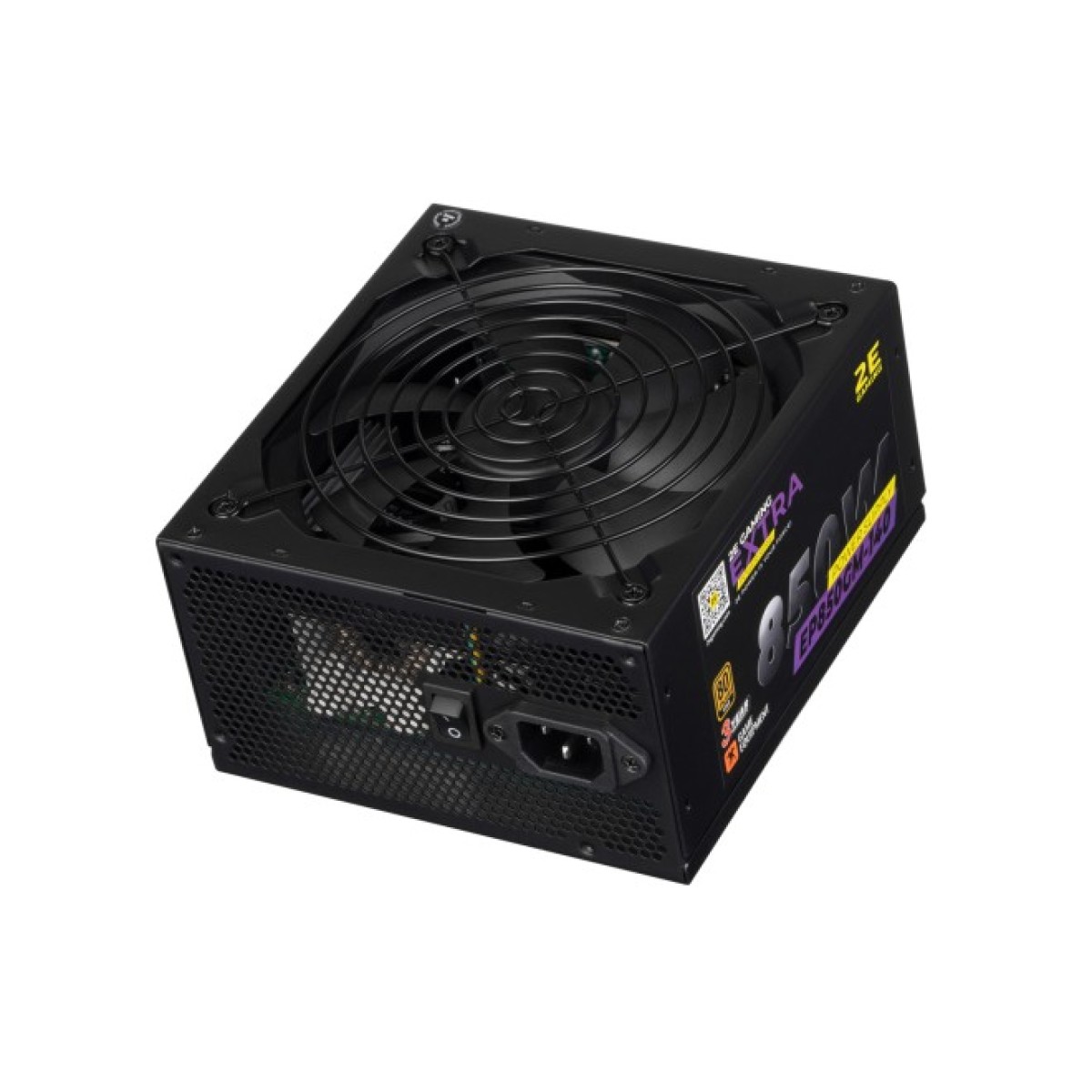 Блок живлення 2E GAMING EXTRA POWER (850W), >90, 80+ Gold, 140mm, 1xMB 24pin(20+4), 2xCPU 8pin(4+4), 4xMolex, 6x (2E-EP850GM-140) 98_98.jpg - фото 10