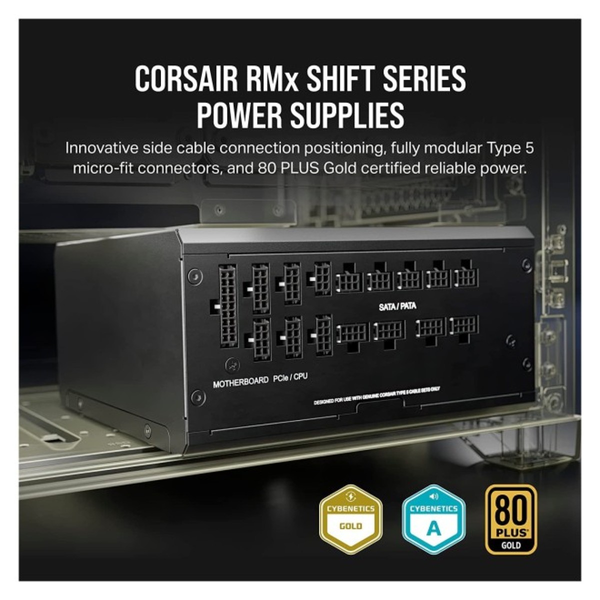Блок живлення Corsair 750W RM750x Shift PCIE5 (CP-9020251-EU) 98_98.jpg - фото 7