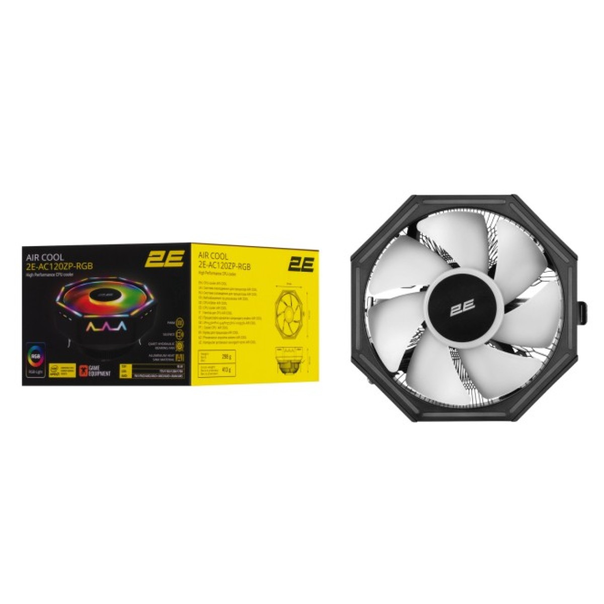 Кулер до процесора 2E Gaming Air Cool AC120ZP RGB, LGA1700, 1200, 115X, 775, AM5, AM4, AM3, AM3+, AM2, AM2+, FM2, FM1 (2E-AC120ZP-RGB) 98_98.jpg - фото 6