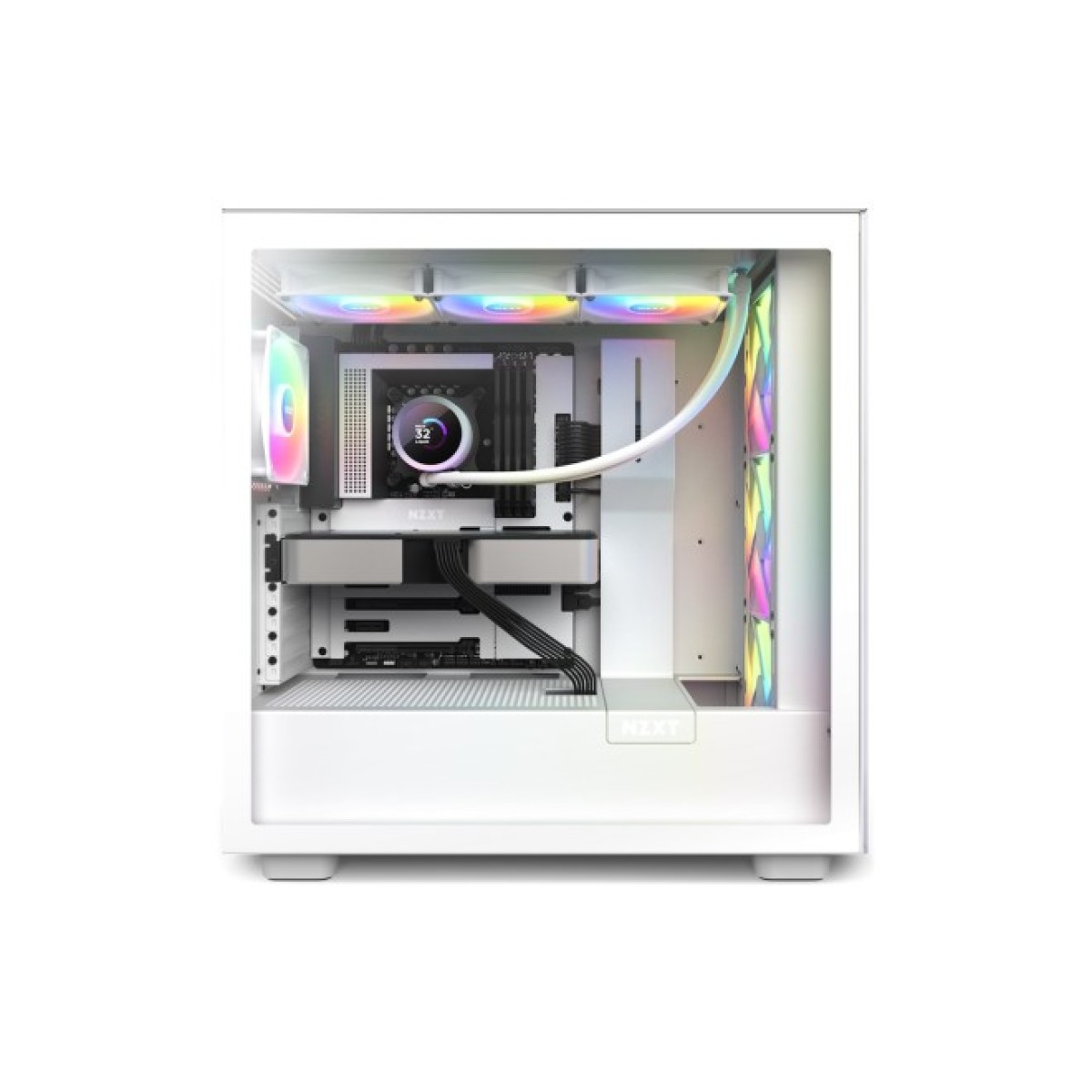 Система водяного охлаждения NZXT Kraken RGB 360mm AIO liquid cooler w/Display, (RL-KR360-W1) 98_98.jpg - фото 2