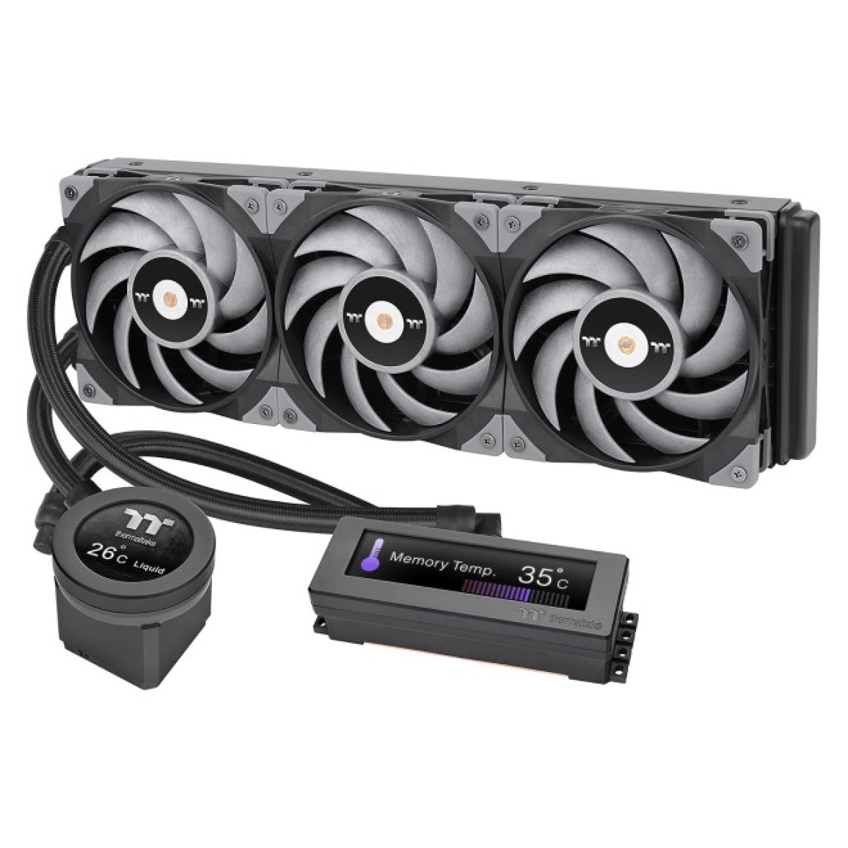 Система водяного охлаждения ThermalTake Floe RC Ultra 360 CPUMemory AIO Liquid Cooler (CL-W325-PL12GM-A) 98_98.jpg - фото 1