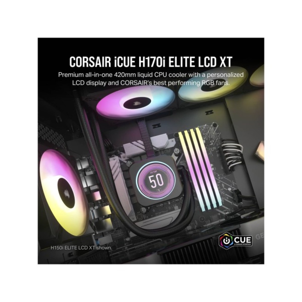 Система водяного охолодження Corsair iCUE H170i ELITE LCD XT (CW-9060076-WW) 98_98.jpg - фото 10