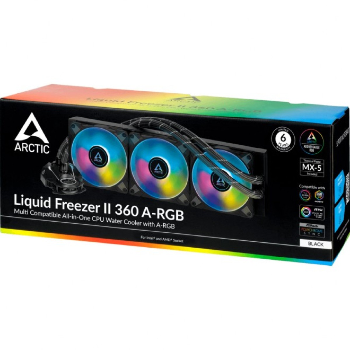 Система водяного охолодження Arctic Liquid Freezer II 360 RGB (ACFRE00101A) 98_98.jpg - фото 5