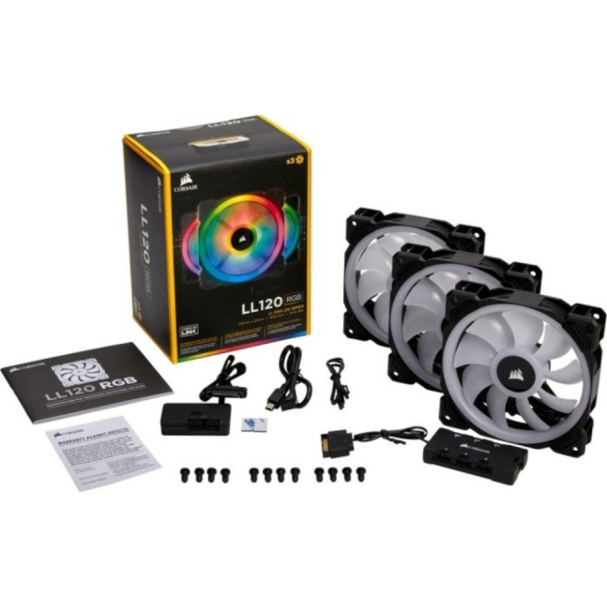 Кулер для корпуса Corsair LL120 RGB (3 Fan Pack) (CO-9050072-WW) 98_98.jpg - фото 3