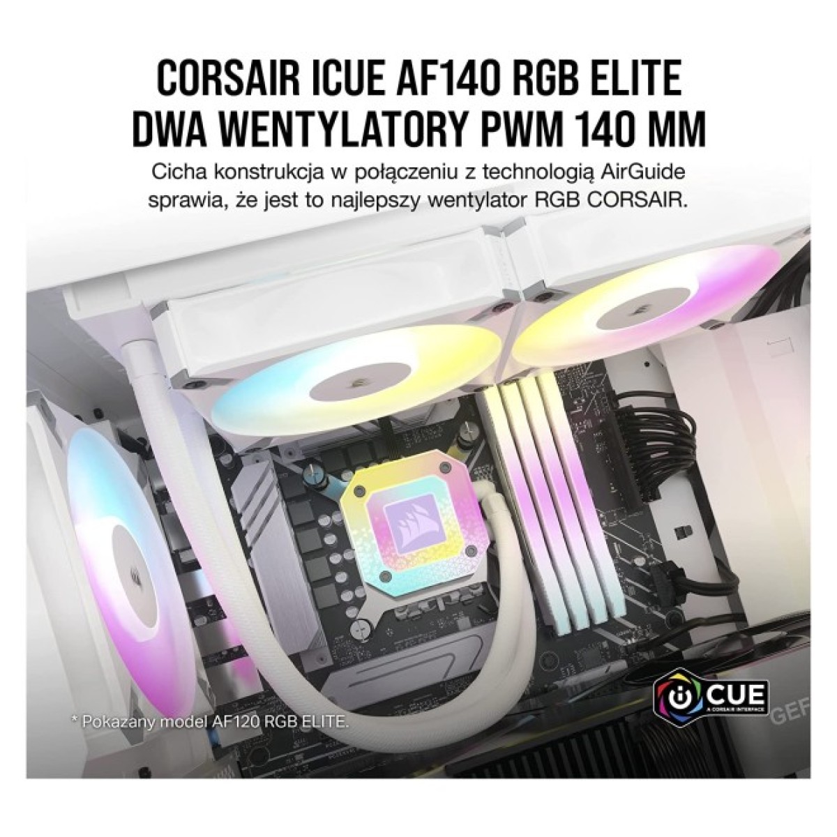 CO-9050160-WW - Кулер для корпуса Corsair AF140 RGB Elite White
