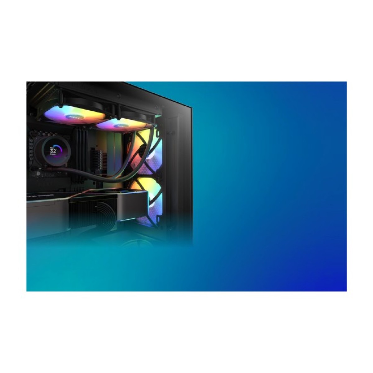 Кулер до корпусу NZXT F120RGB Core - 120mm - Hub-mounted RGB F (RF-C12SF-B1) 98_98.jpg - фото 3