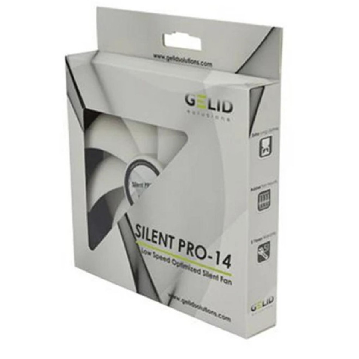 Кулер для корпуса Gelid Solutions Silent PRO 14 PWM 140 mm (FN-PX14-P-15) 98_98.jpg - фото 2