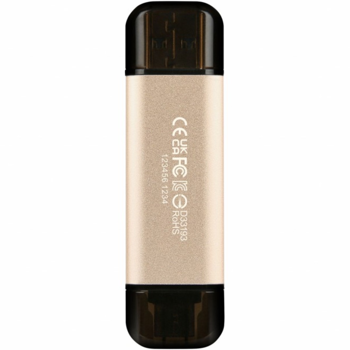 USB флеш накопитель Transcend 256GB JetFlash 930 Gold-Black USB 3.2/Type-C (TS256GJF930C) 98_98.jpg - фото 2