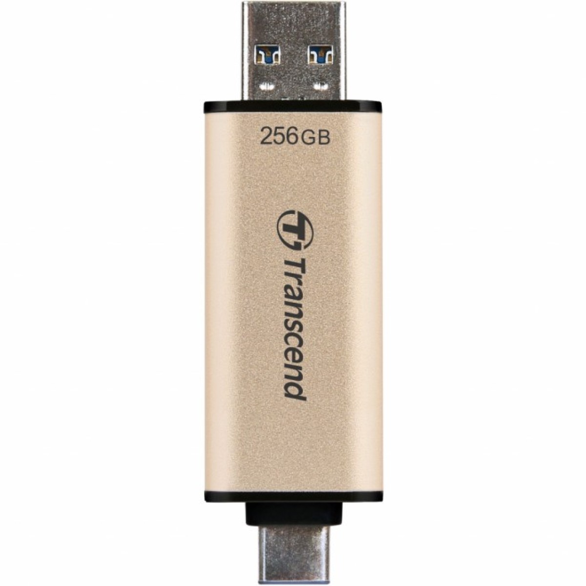 USB флеш накопитель Transcend 256GB JetFlash 930 Gold-Black USB 3.2/Type-C (TS256GJF930C) 98_98.jpg - фото 3
