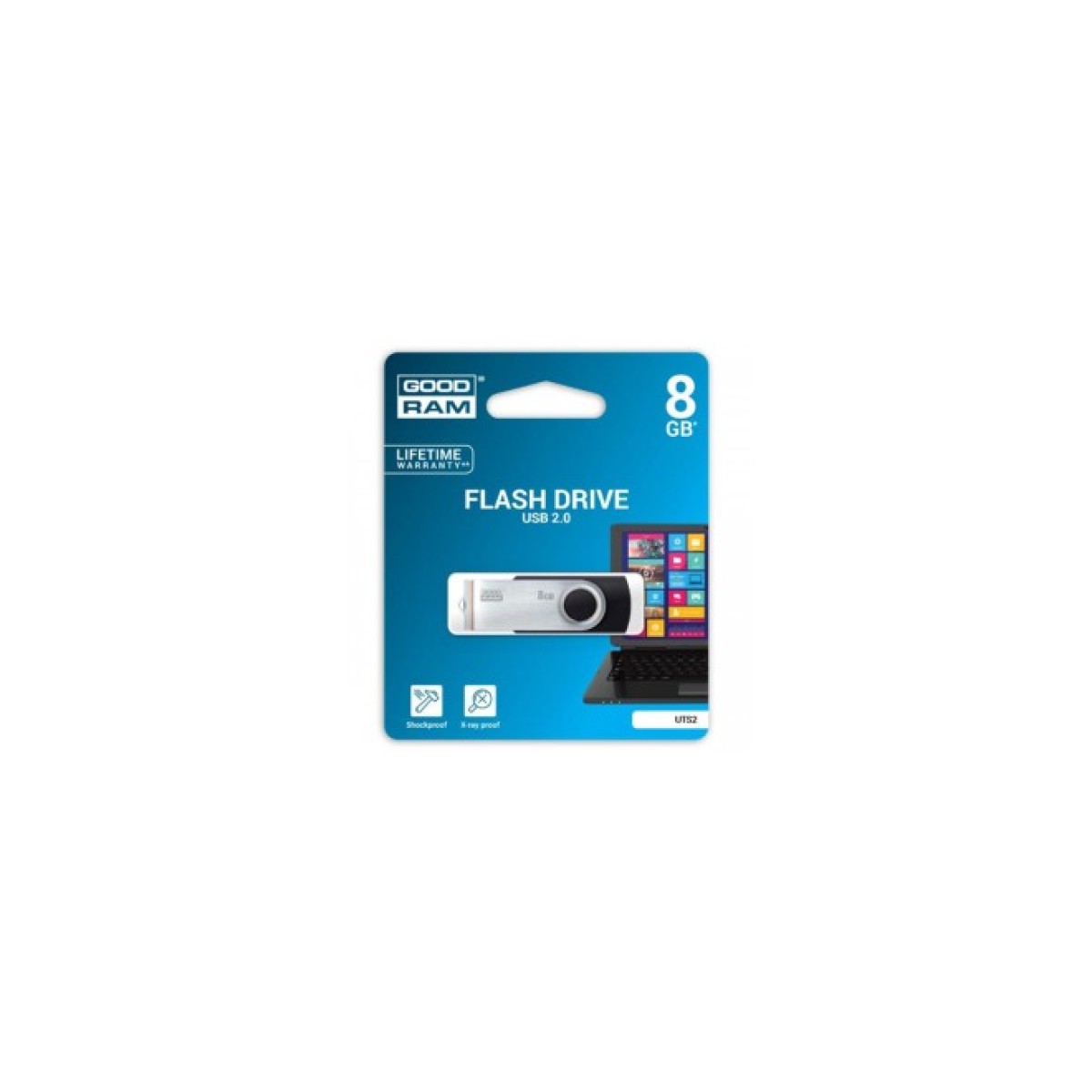 USB флеш накопитель Goodram 8GB Twister Black USB 2.0 (UTS2-0080K0R11) 98_98.jpg - фото 2