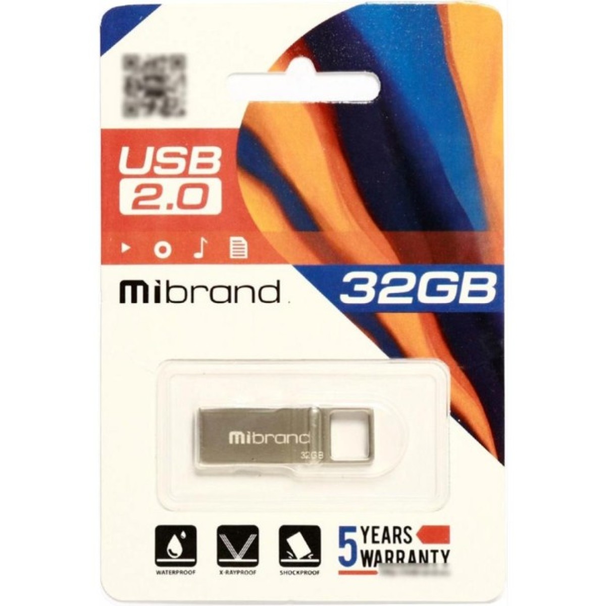 USB флеш накопичувач Mibrand 32GB Shark Silver USB 2.0 (MI2.0/SH32U4S) 98_98.jpg - фото 2
