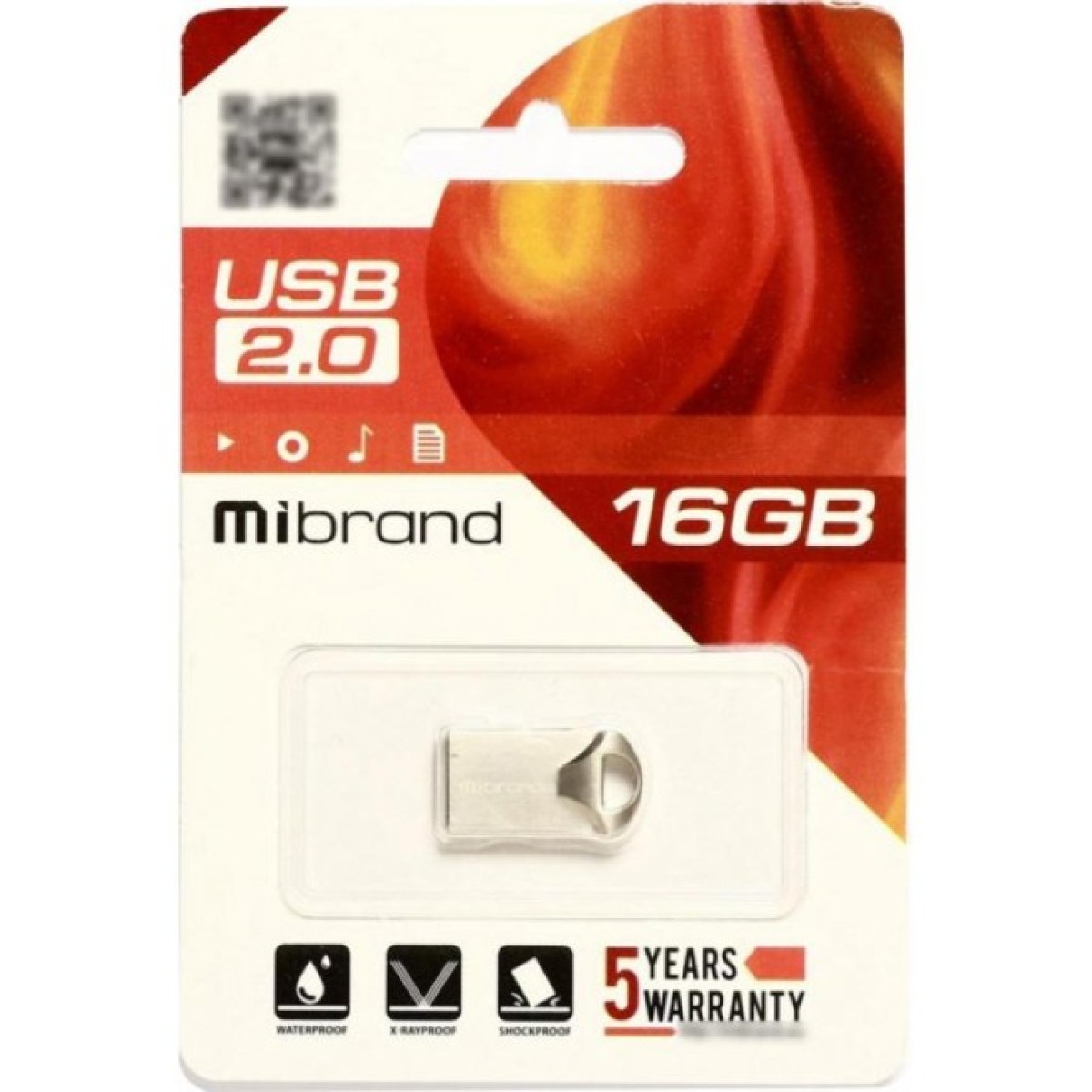USB флеш накопитель Mibrand 16GB Hawk Silver USB 2.0 (MI2.0/HA16M1S) 98_98.jpg - фото 2
