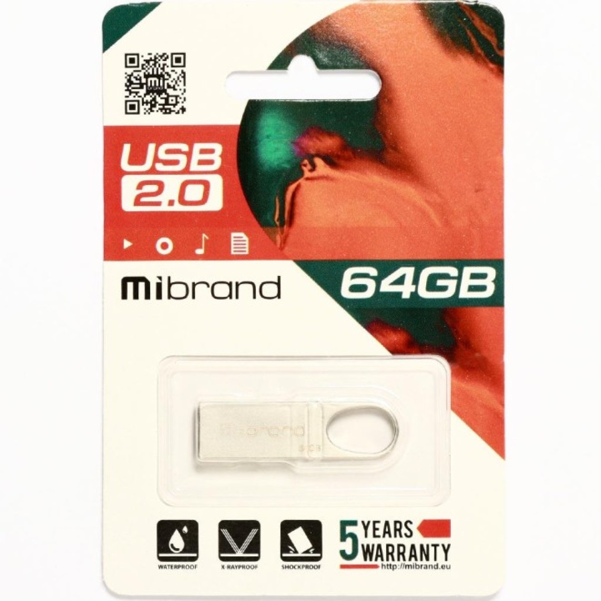 USB флеш накопитель Mibrand 64GB Irbis Silver USB 2.0 (MI2.0/IR64U3S) 98_98.jpg - фото 2