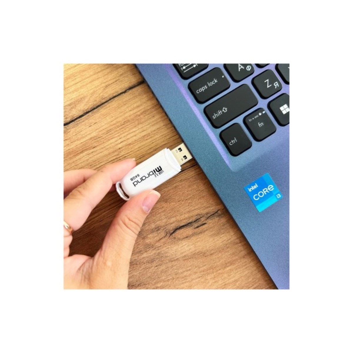 USB флеш накопичувач Mibrand 64GB Marten White USB 3.2 (MI3.2/MA64P10W) 98_98.jpg - фото 2