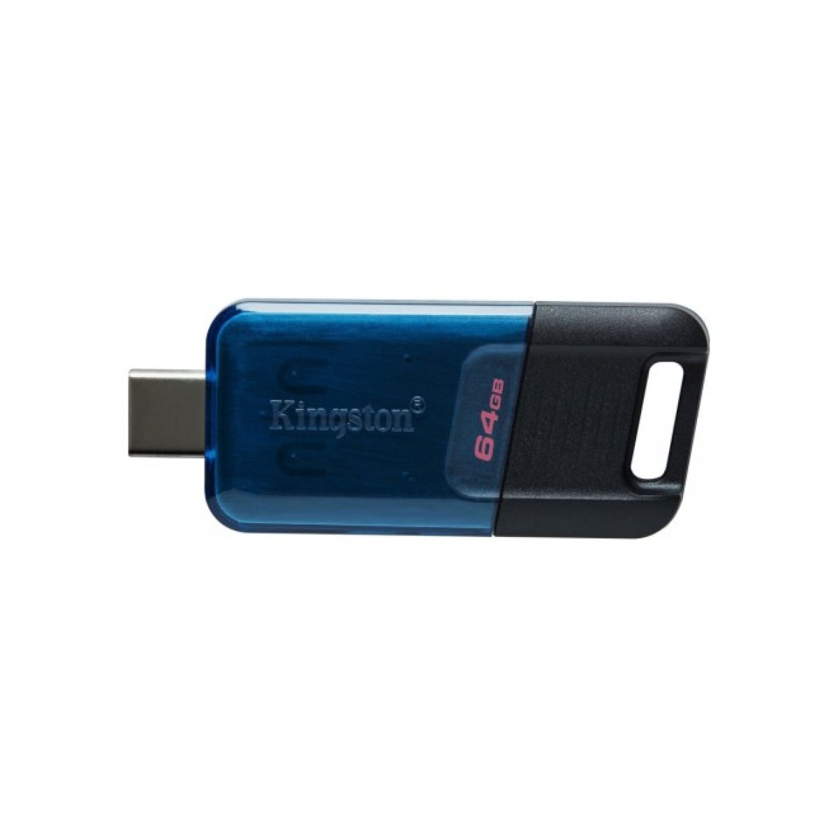 USB флеш накопитель Kingston 64GB DataTraveler 80 M USB-C 3.2 Blue/Black (DT80M/64GB) 98_98.jpg - фото 2