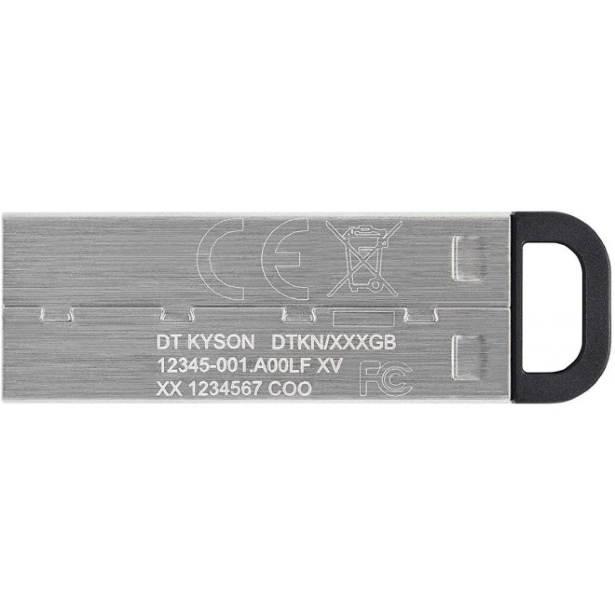 USB флеш накопичувач Kingston 32GB DT Kyson Silver/Black USB 3.2 (DTKN/32GB) 98_98.jpg - фото 3