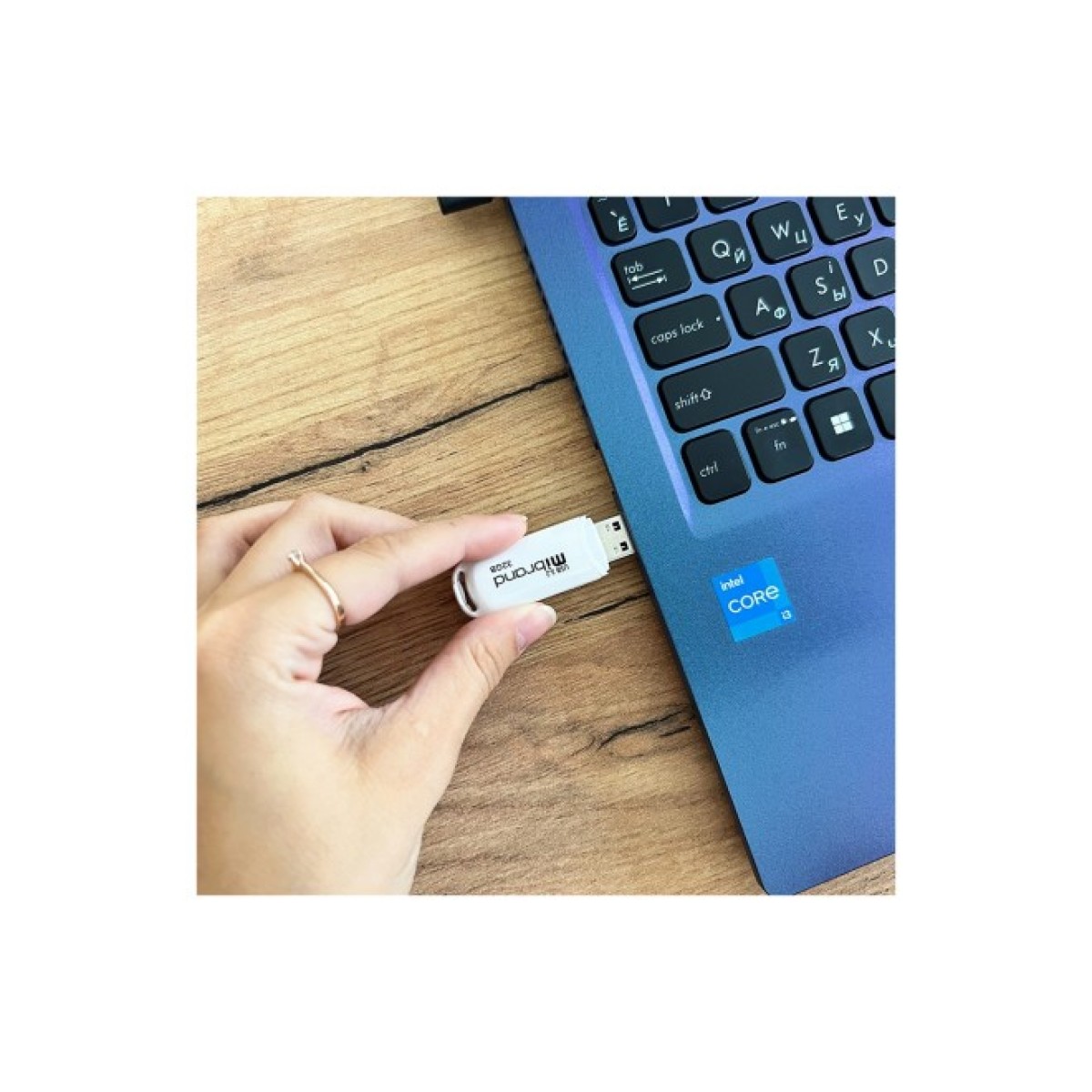 USB флеш накопитель Mibrand 32GB Marten White USB 3.2 (MI3.2/MA32P10W) 98_98.jpg - фото 2