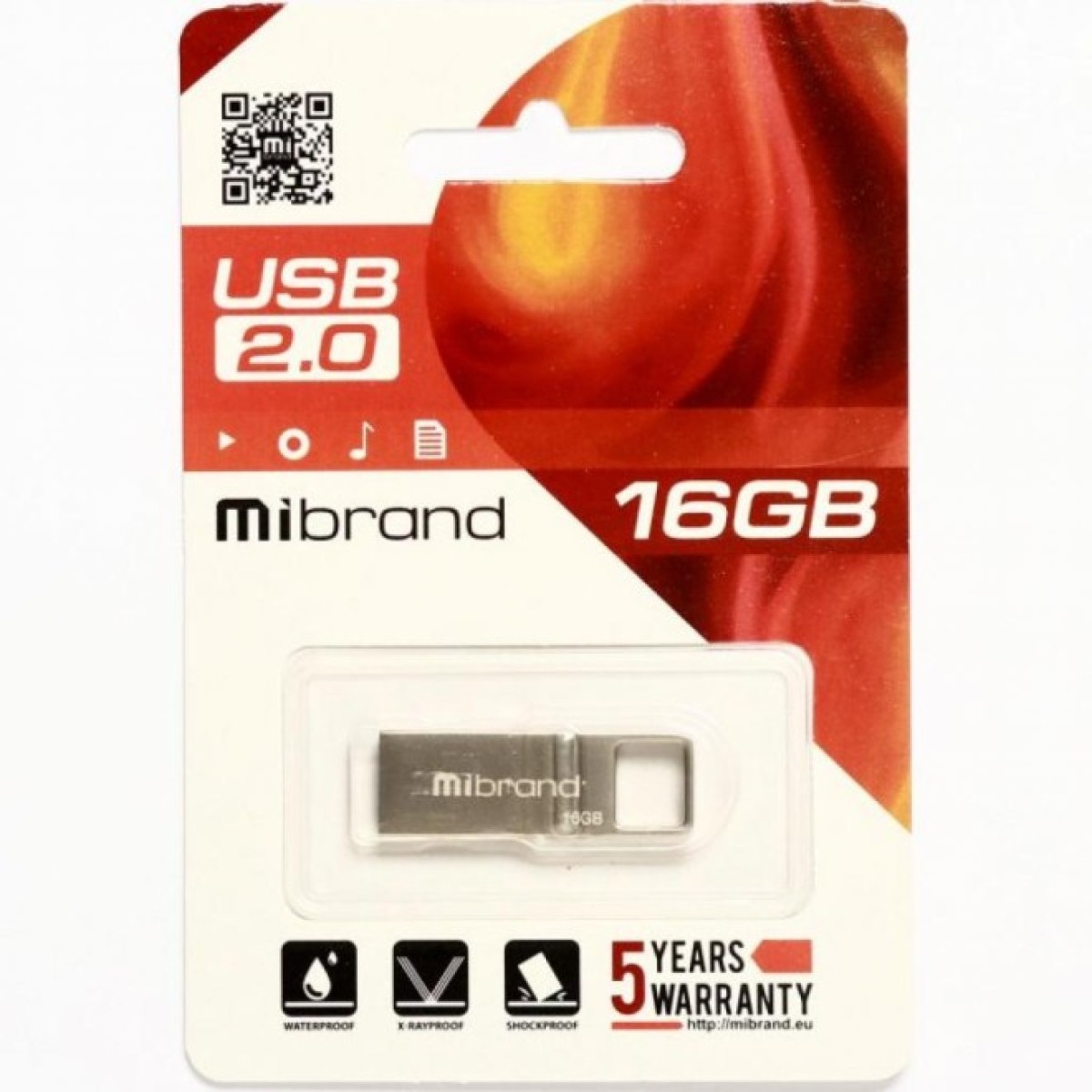 USB флеш накопичувач Mibrand 16GB Stingray Grey USB 2.0 (MI2.0/ST16U5G) 98_98.jpg - фото 2