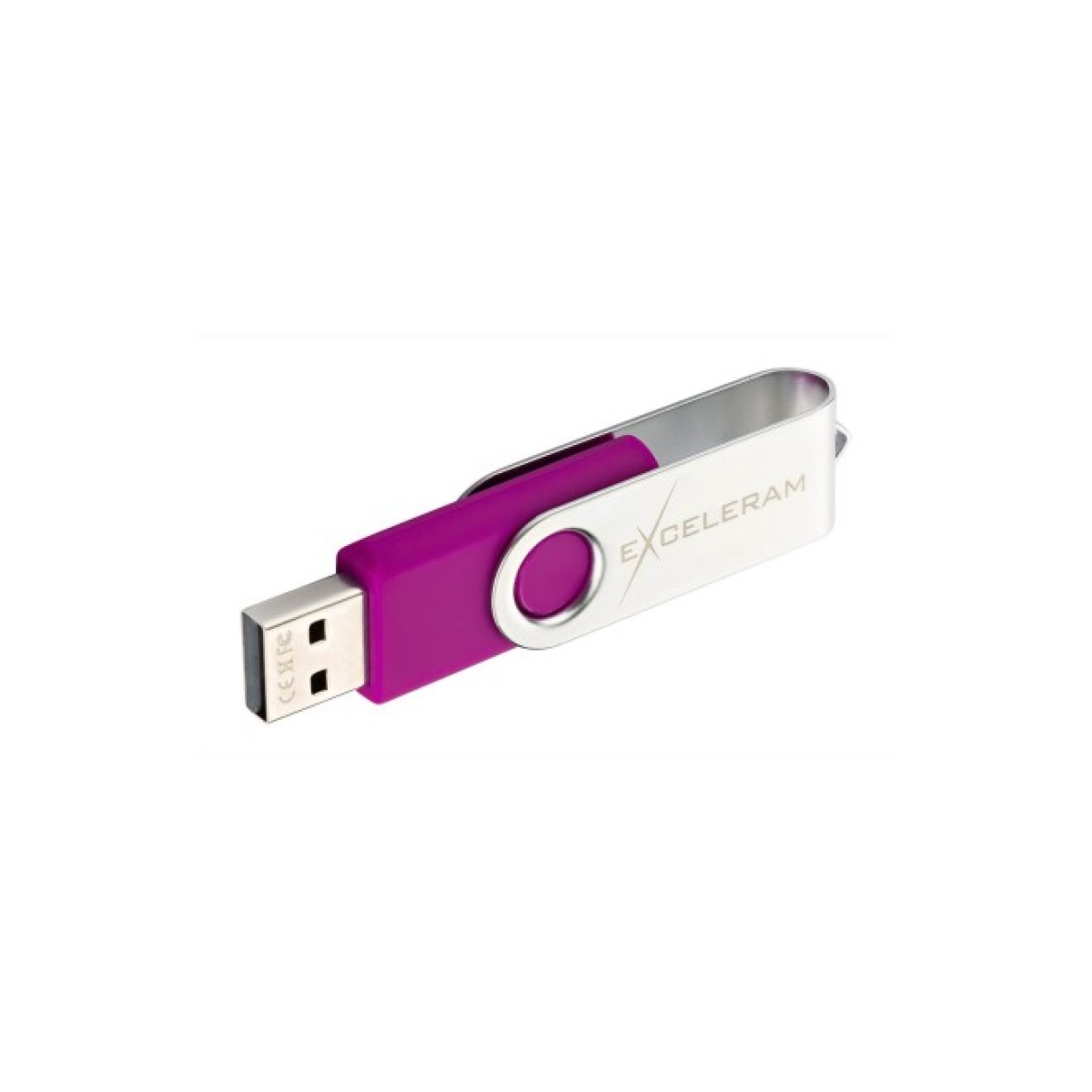 USB флеш накопитель eXceleram 32GB P1 Series Silver/Purple USB 2.0 (EXP1U2SIPU32) 98_98.jpg - фото 4