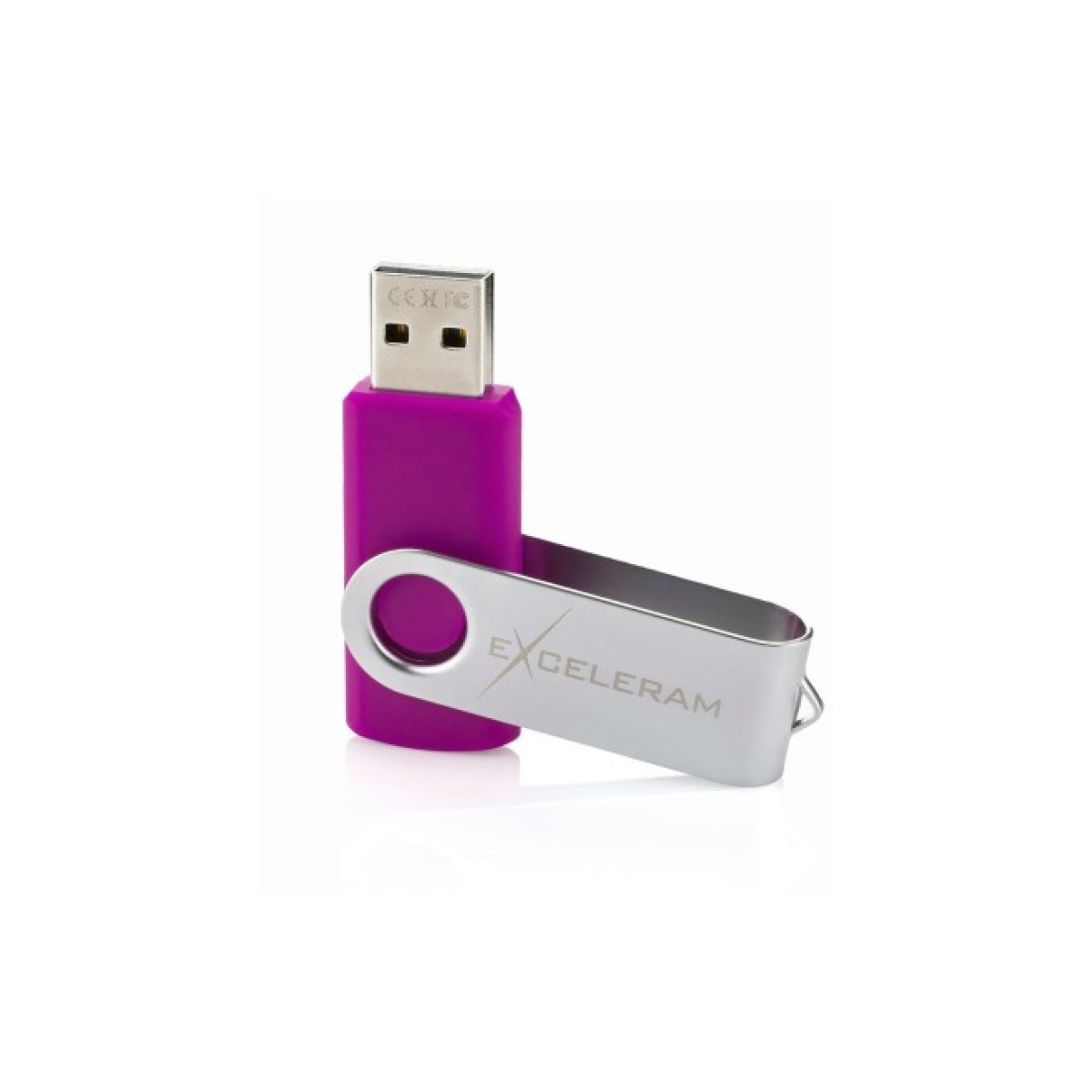 USB флеш накопитель eXceleram 32GB P1 Series Silver/Purple USB 2.0 (EXP1U2SIPU32) 98_98.jpg - фото 5