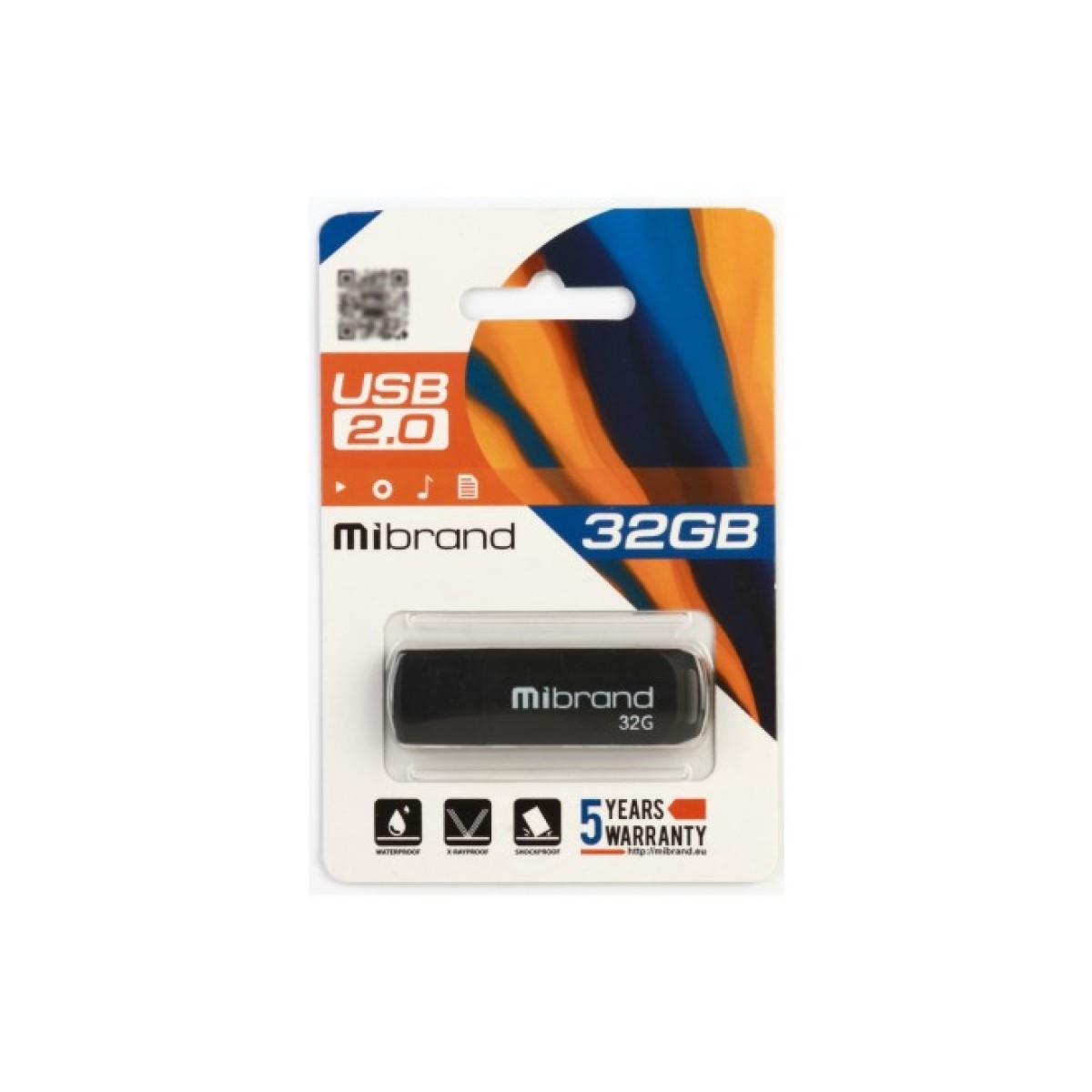 USB флеш накопичувач Mibrand 32GB Mink Black USB 2.0 (MI2.0/MI32P4B) 98_98.jpg - фото 2