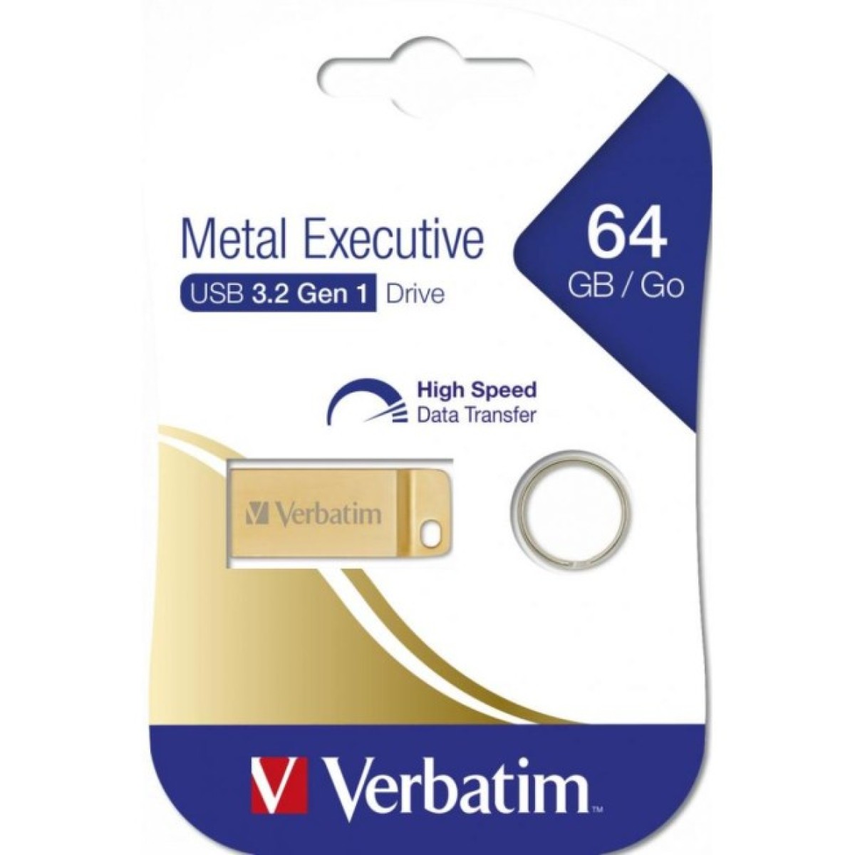 USB флеш накопитель Verbatim 64GB Metal Executive Gold USB 3.0 (99106) 98_98.jpg - фото 2