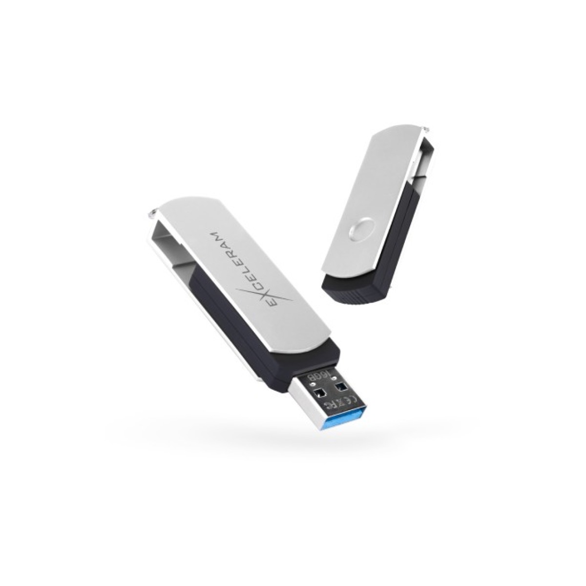 USB флеш накопичувач eXceleram 16GB P2 Series White/Black USB 3.1 Gen 1 (EXP2U3WHB16) 98_98.jpg - фото 1