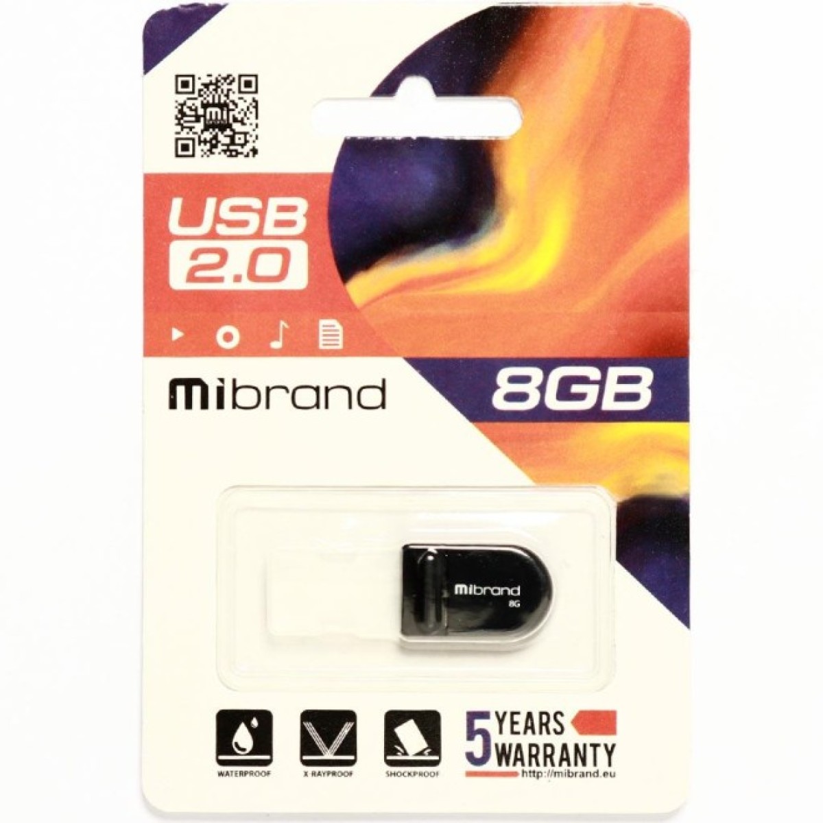 USB флеш накопичувач Mibrand 8GB Scorpio Black USB 2.0 (MI2.0/SC8M3B) 98_98.jpg - фото 2