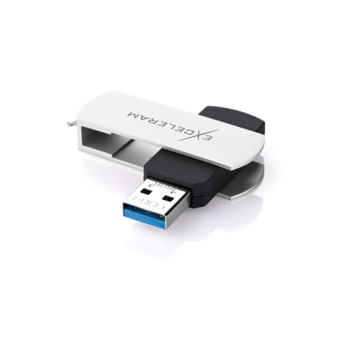 USB флеш накопичувач eXceleram 16GB P2 Series White/Black USB 3.1 Gen 1 (EXP2U3WHB16) 98_98.jpg - фото 4