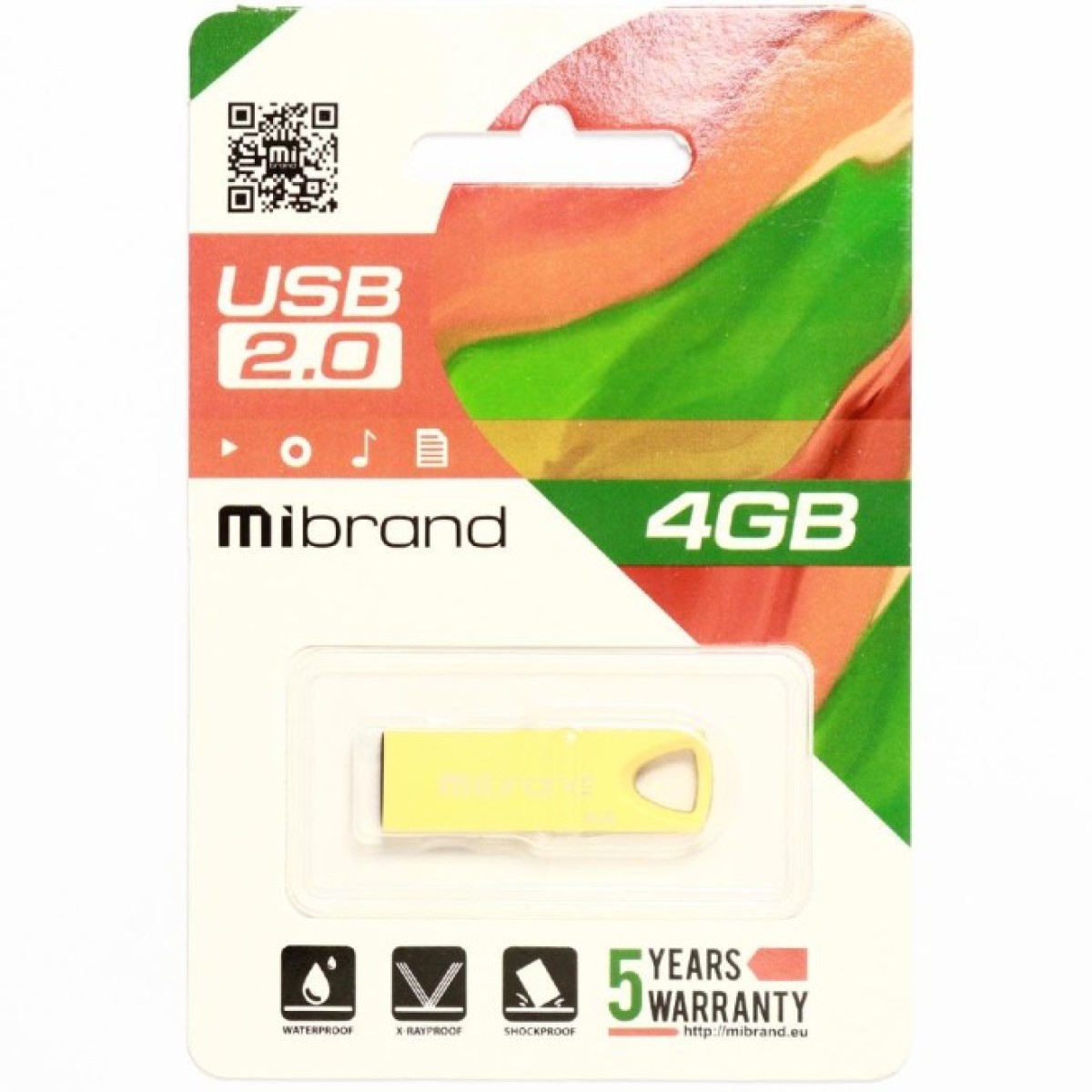 USB флеш накопичувач Mibrand 4GB Taipan Gold USB 2.0 (MI2.0/TA4U2G) 98_98.jpg - фото 2