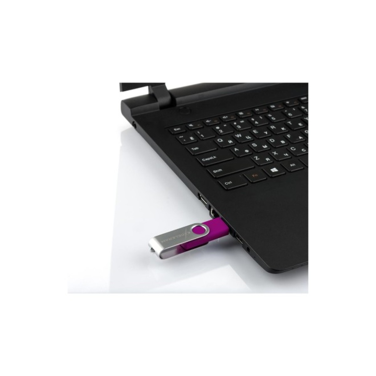USB флеш накопичувач eXceleram 32GB P1 Series Silver/Purple USB 2.0 (EXP1U2SIPU32) 98_98.jpg - фото 8