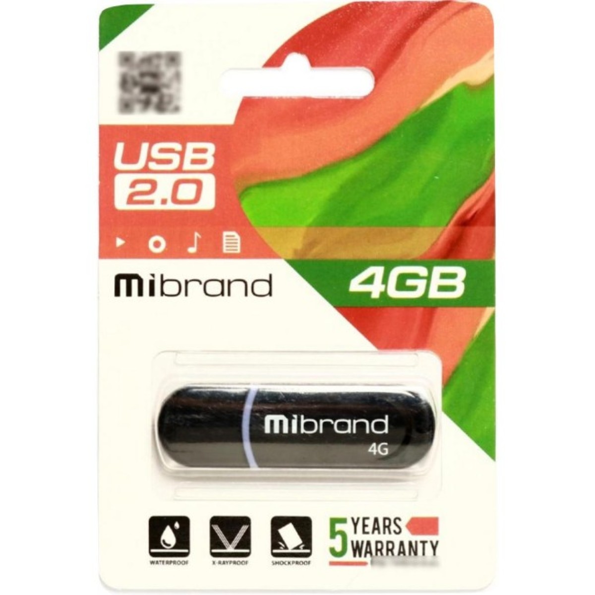 USB флеш накопитель Mibrand 4GB Panther Black USB 2.0 (MI2.0/PA4P2B) 98_98.jpg - фото 2