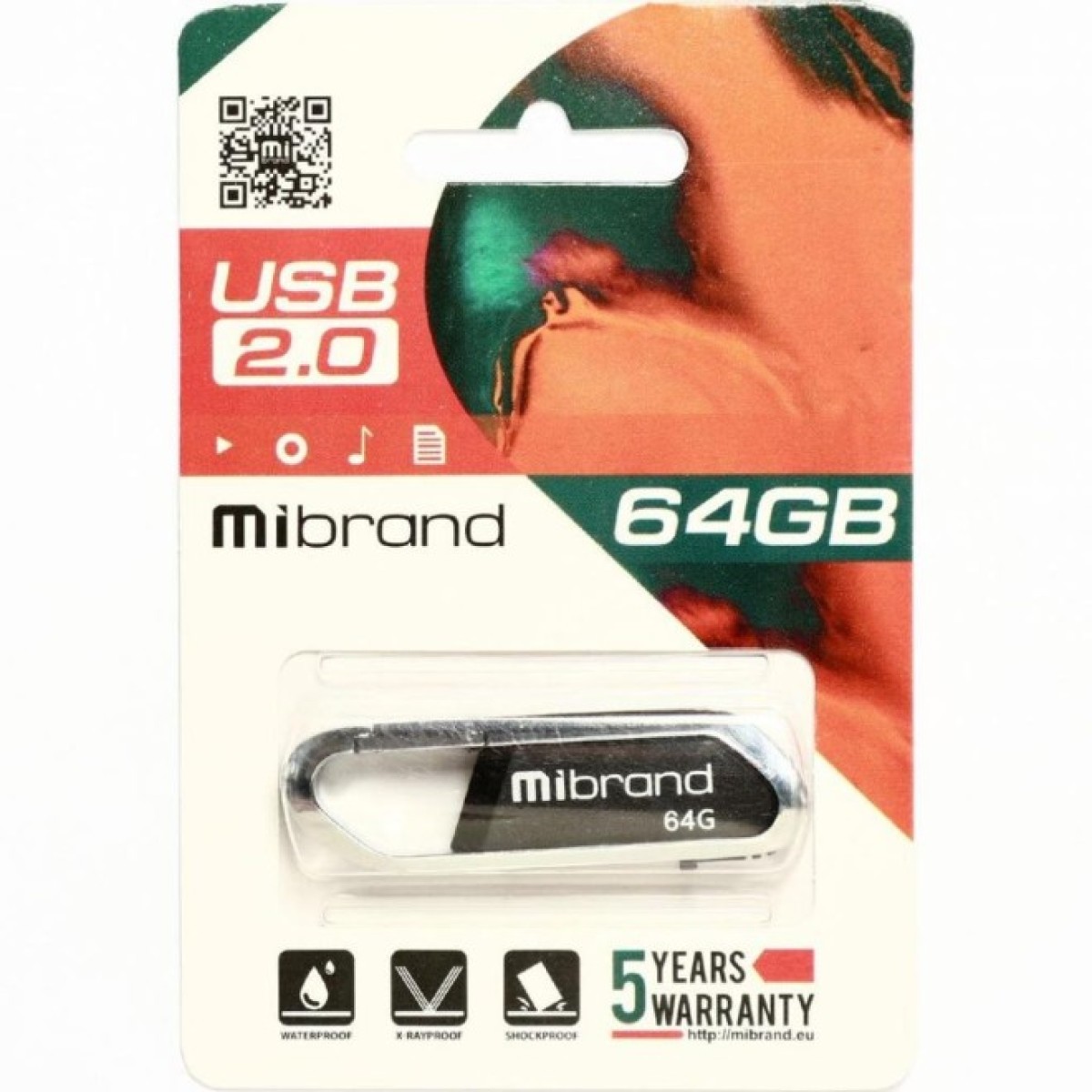 USB флеш накопитель Mibrand 64GB Aligator Grey USB 2.0 (MI2.0/AL64U7G) 98_98.jpg - фото 2