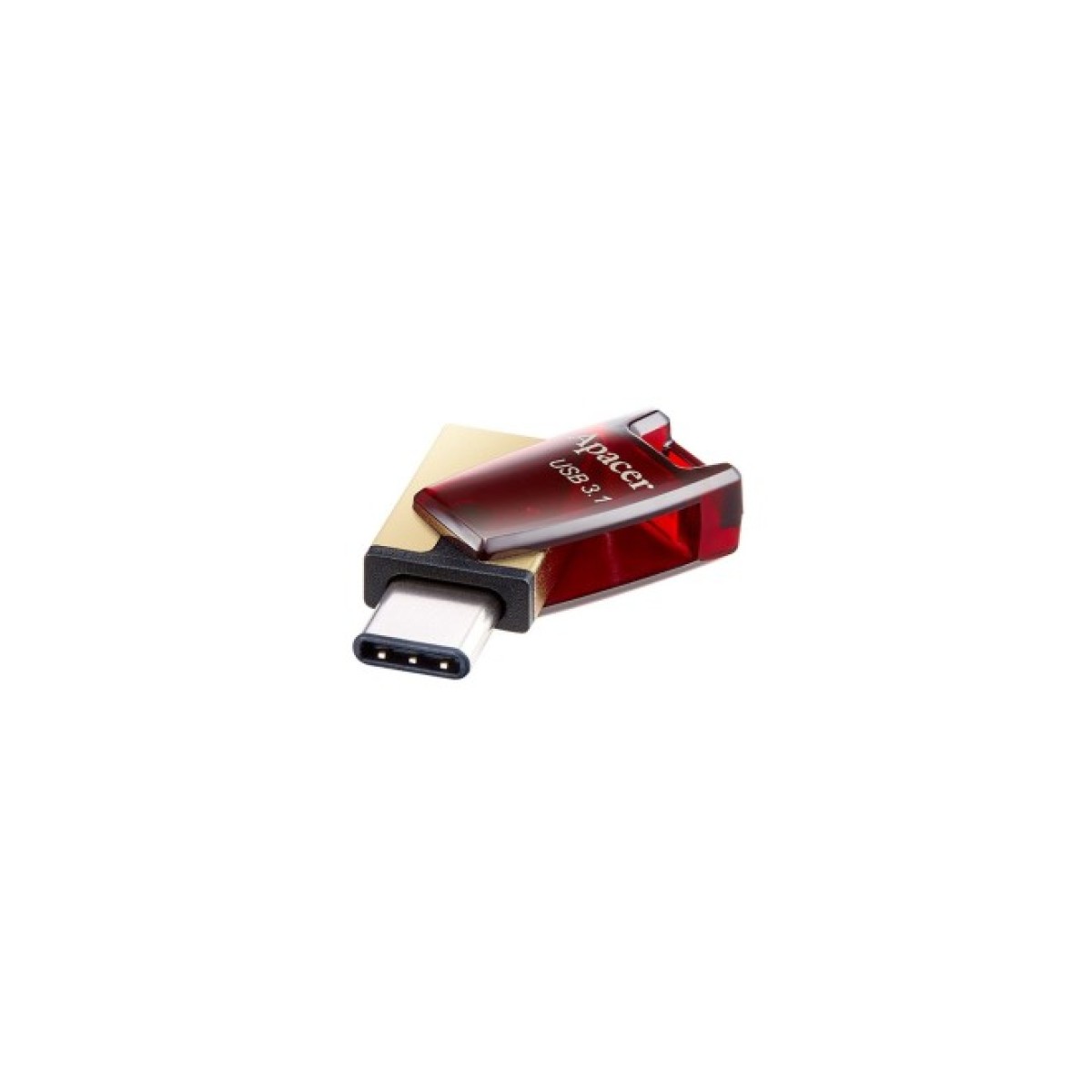 USB флеш накопичувач Apacer 64GB AH180 Red Type-C Dual USB 3.1 (AP64GAH180R-1) 98_98.jpg - фото 5
