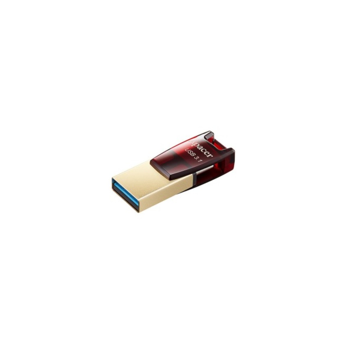 USB флеш накопитель Apacer 64GB AH180 Red Type-C Dual USB 3.1 (AP64GAH180R-1) 98_98.jpg - фото 1