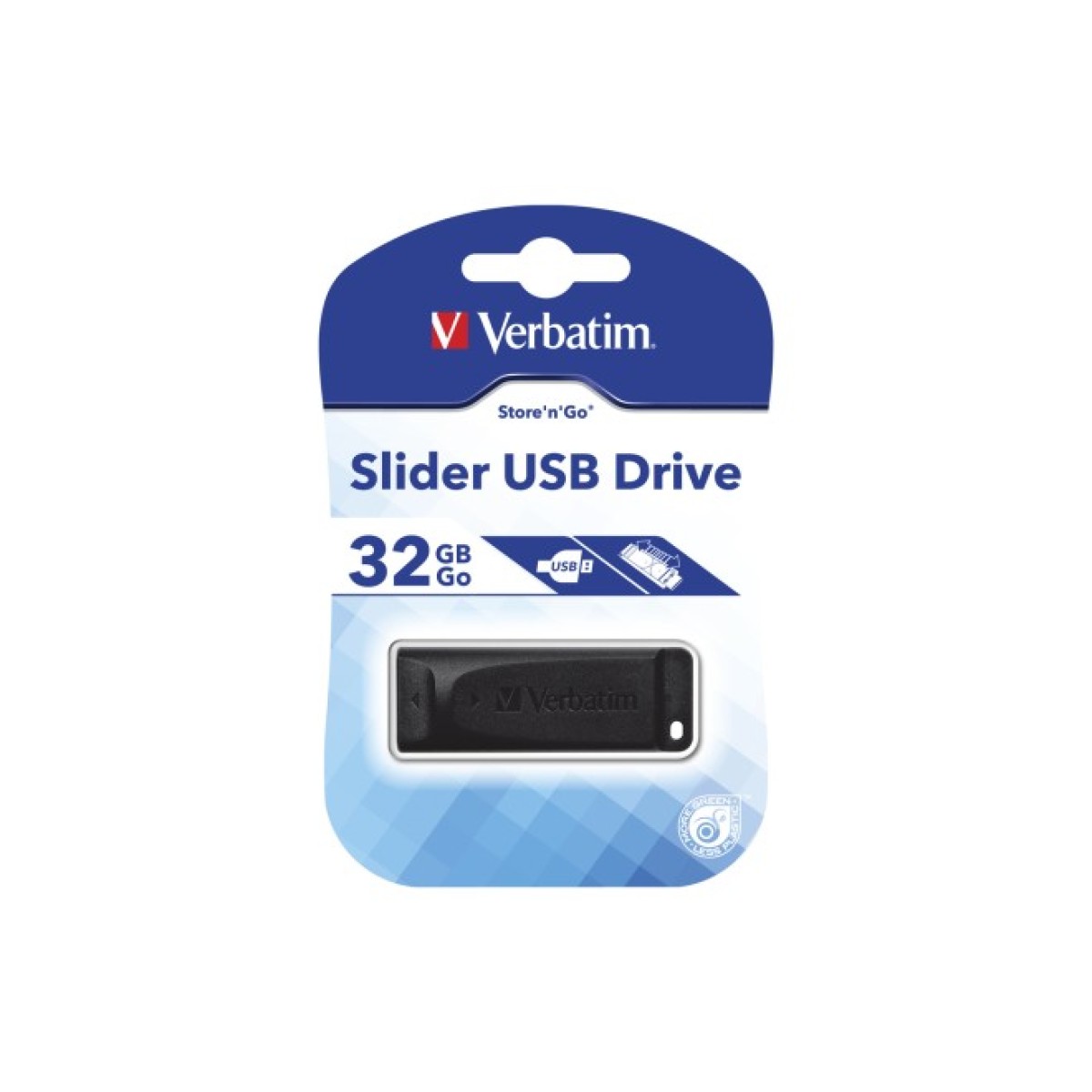 USB флеш накопичувач Verbatim 32GB Slider Black USB 2.0 (98697) 98_98.jpg - фото 4
