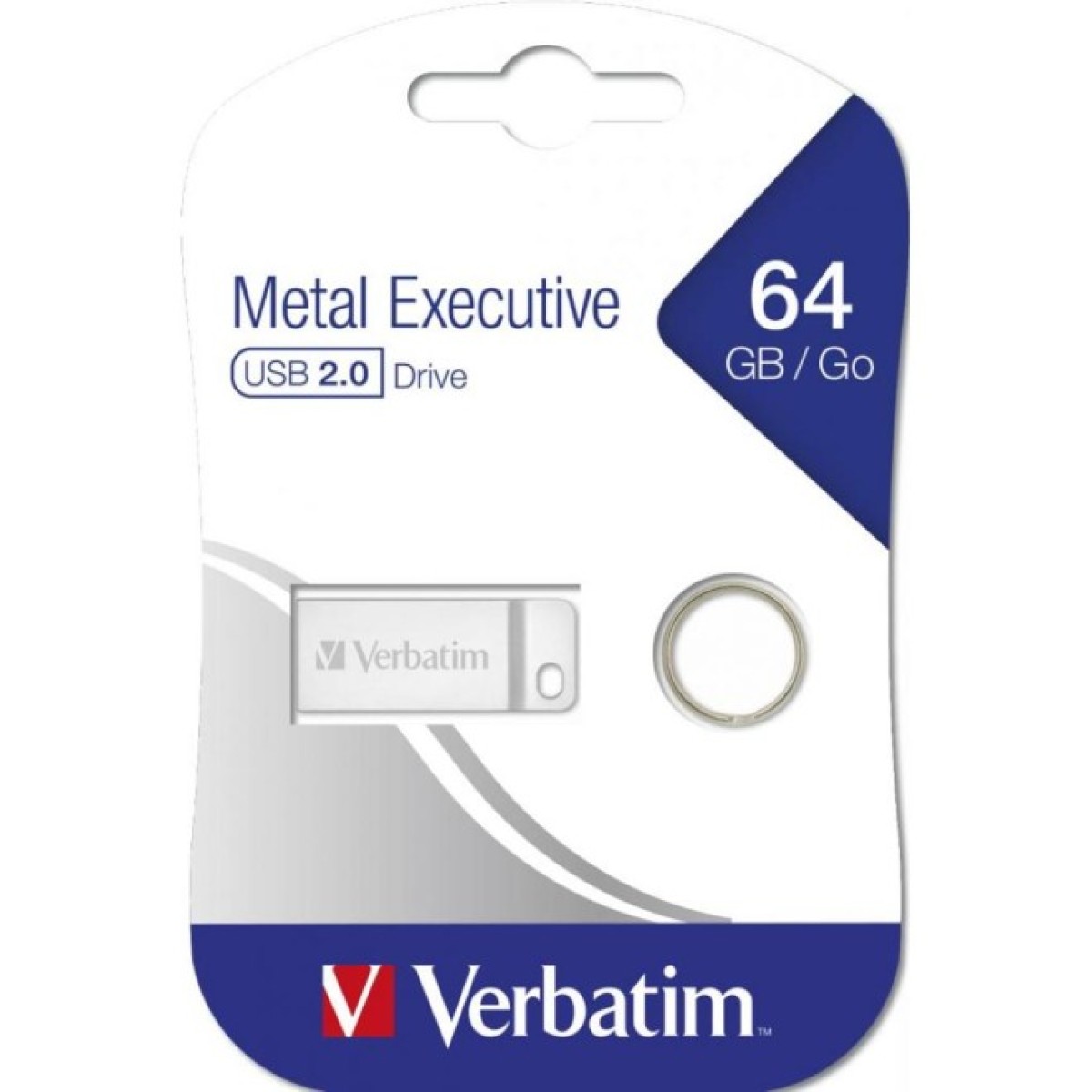 USB флеш накопитель Verbatim 64GB Metal Executive Silver USB 2.0 (98750) 98_98.jpg - фото 5