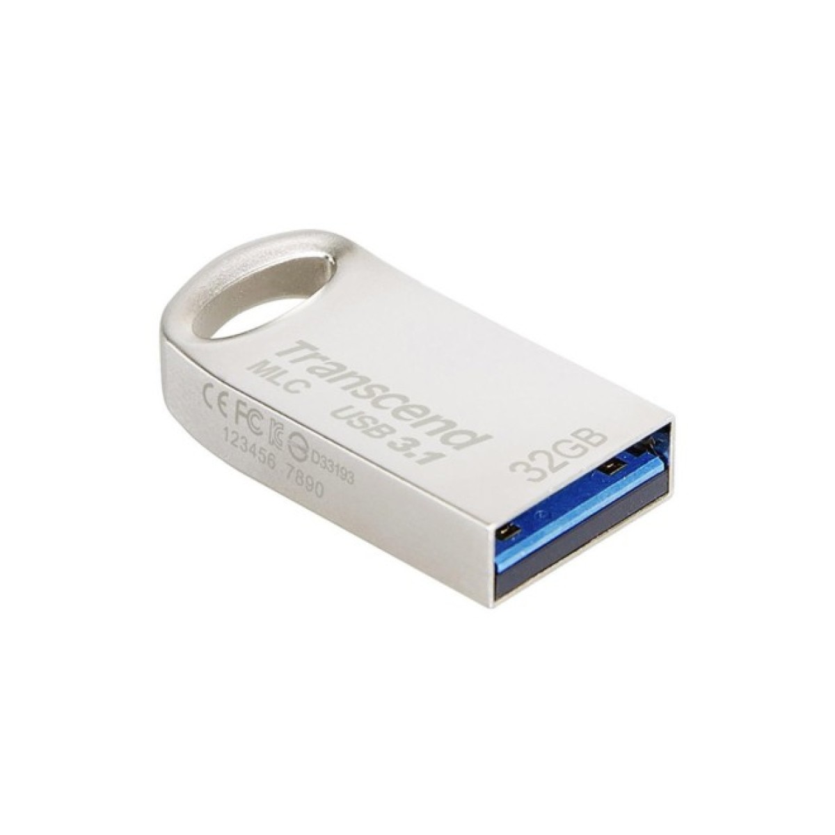 USB флеш накопитель Transcend 32GB JetFlash 720 Silver Plating USB 3.1 (TS32GJF720S) 98_98.jpg - фото 3