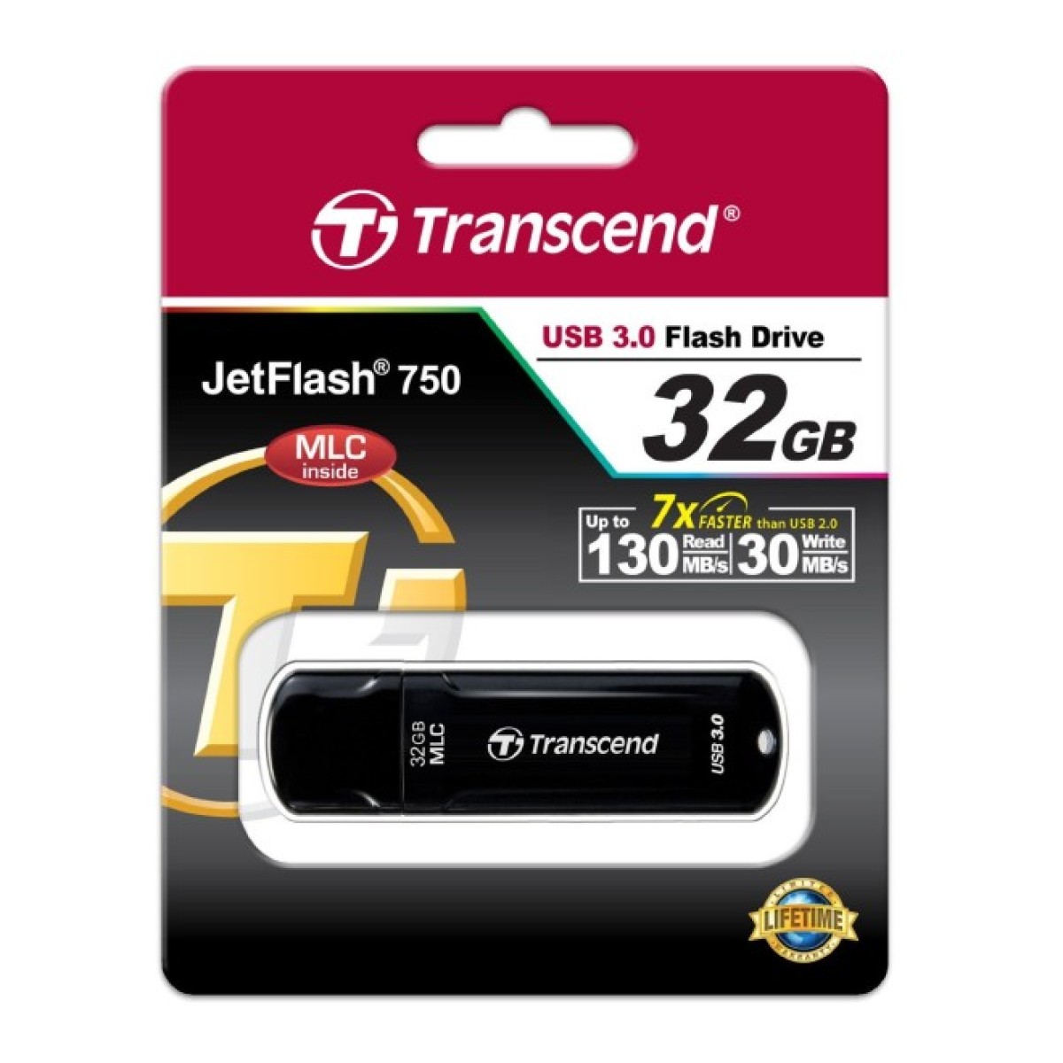 USB флеш накопитель Transcend 32GB JetFlash 750 USB 3.0 (TS32GJF750K) 98_98.jpg - фото 5