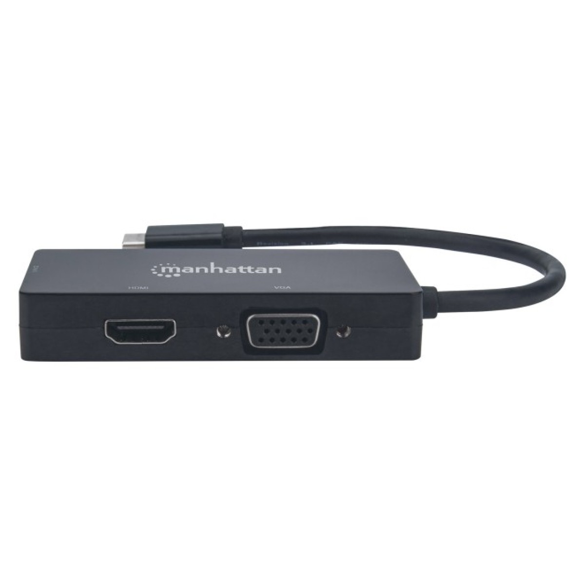 Концентратор Intracom USB3.1 Type-C to HDMI/DVI-I/VGA Black Manhattan (152983) 98_98.jpg - фото 2