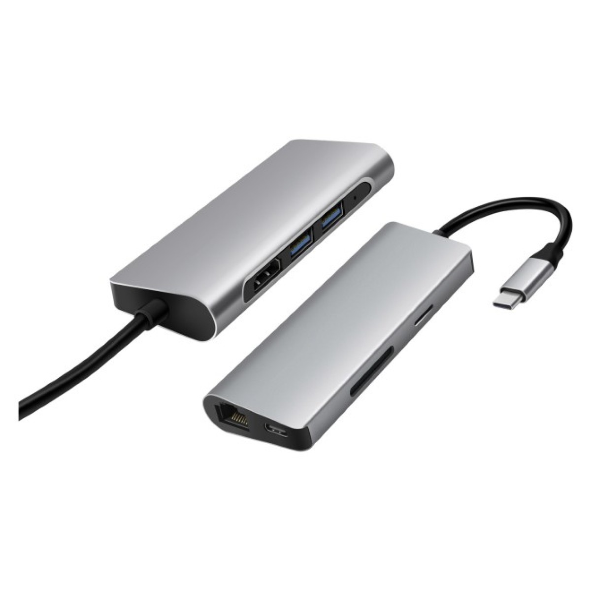 Концентратор Prologix USB3.1 Type C to HDMI+2*USB3.0+PD+Lan+TF+SD (PR-WUC-105B) 98_98.jpg - фото 2