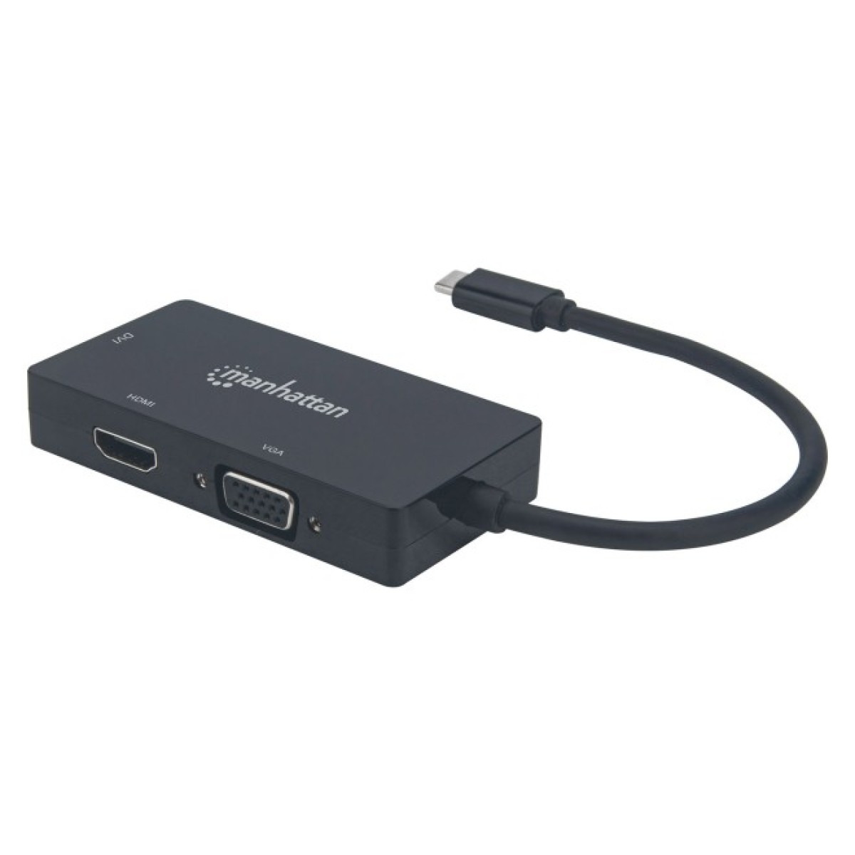 Концентратор Intracom USB3.1 Type-C to HDMI/DVI-I/VGA Black Manhattan (152983) 98_98.jpg - фото 3