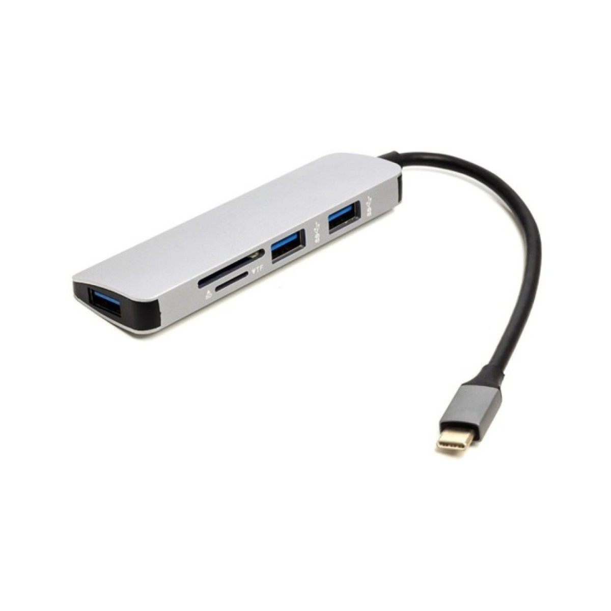 Концентратор USB Type-C to 3*USB 3.0 Ports + TF/SD Card Reader PowerPlant (CA912100) 256_256.jpg