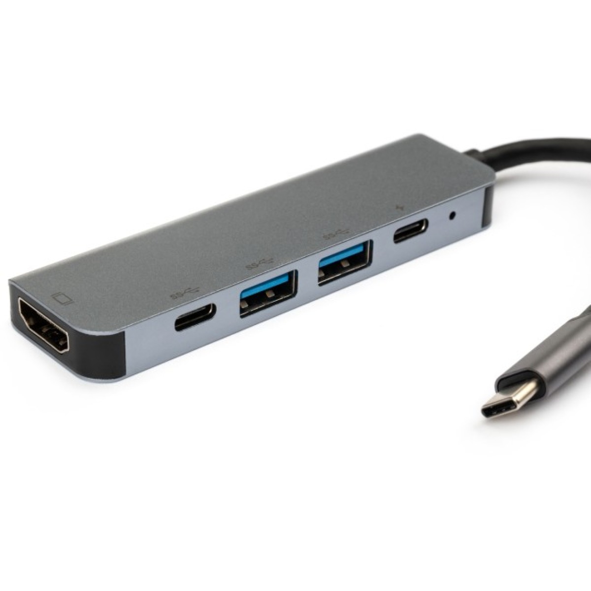 Концентратор Vinga Type-C to 4K HDMI+2*USB3.0+PD+USB-C 3.1 Gen1 aluminum (VCPHTC5AL) 98_98.jpg - фото 2