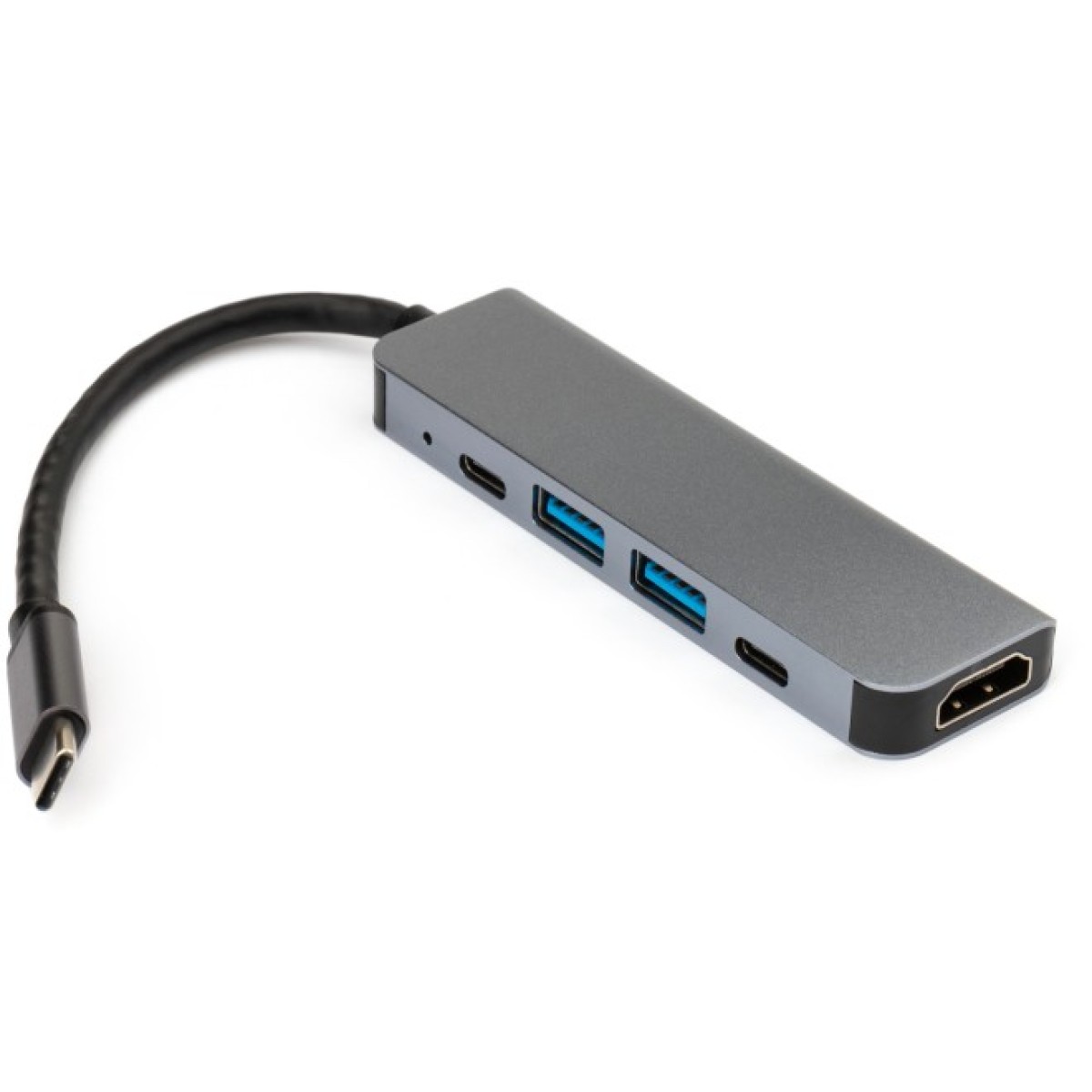 Концентратор Vinga Type-C to 4K HDMI+2*USB3.0+PD+USB-C 3.1 Gen1 aluminum (VCPHTC5AL) 98_98.jpg - фото 3