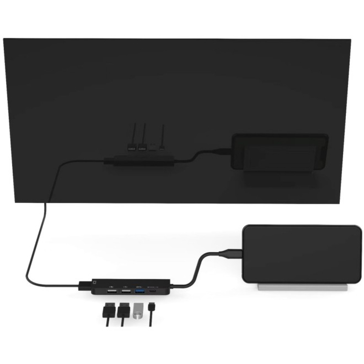 Концентратор XoKo AC-405 Type-C to HDMI+USB 3.0+USB 2.0+Type-C (XK-AC-405) 98_98.jpg - фото 2