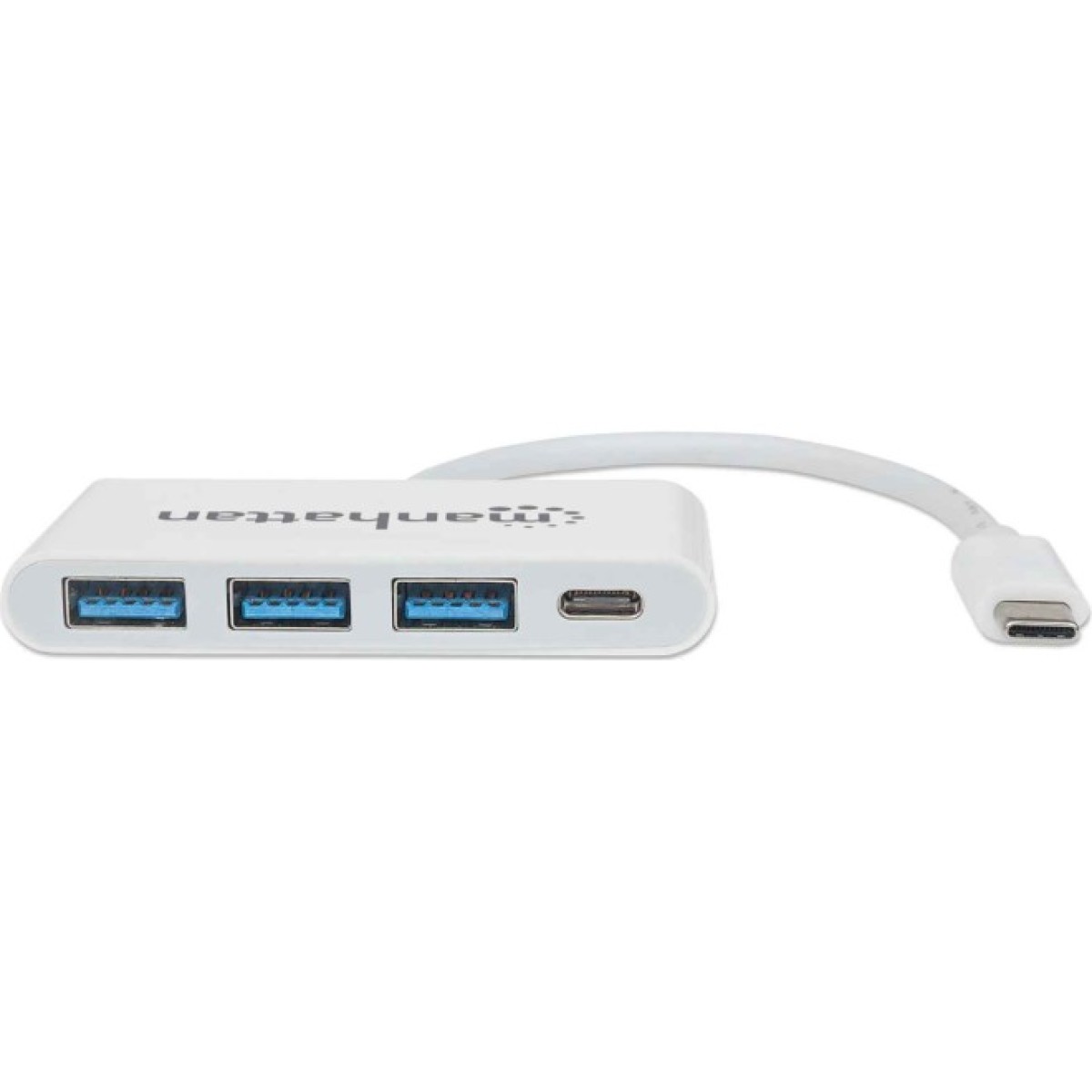 Концентратор Intracom Manhattan Type-C 4-port USB 3.0 + 3.1 PD white (163552) 98_98.jpg - фото 2